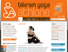 Tablet Screenshot of bikramyogaathlone.com
